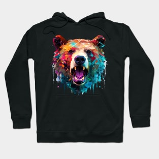 Grizzly Bear Animal Freedom World Wildlife Wonder Abstract Hoodie